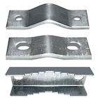 HDG C & V-CLAMP Saddle Halves and Alligator JAW for Pipe Mount