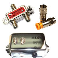 Splitters, Connectors & Amplifiers